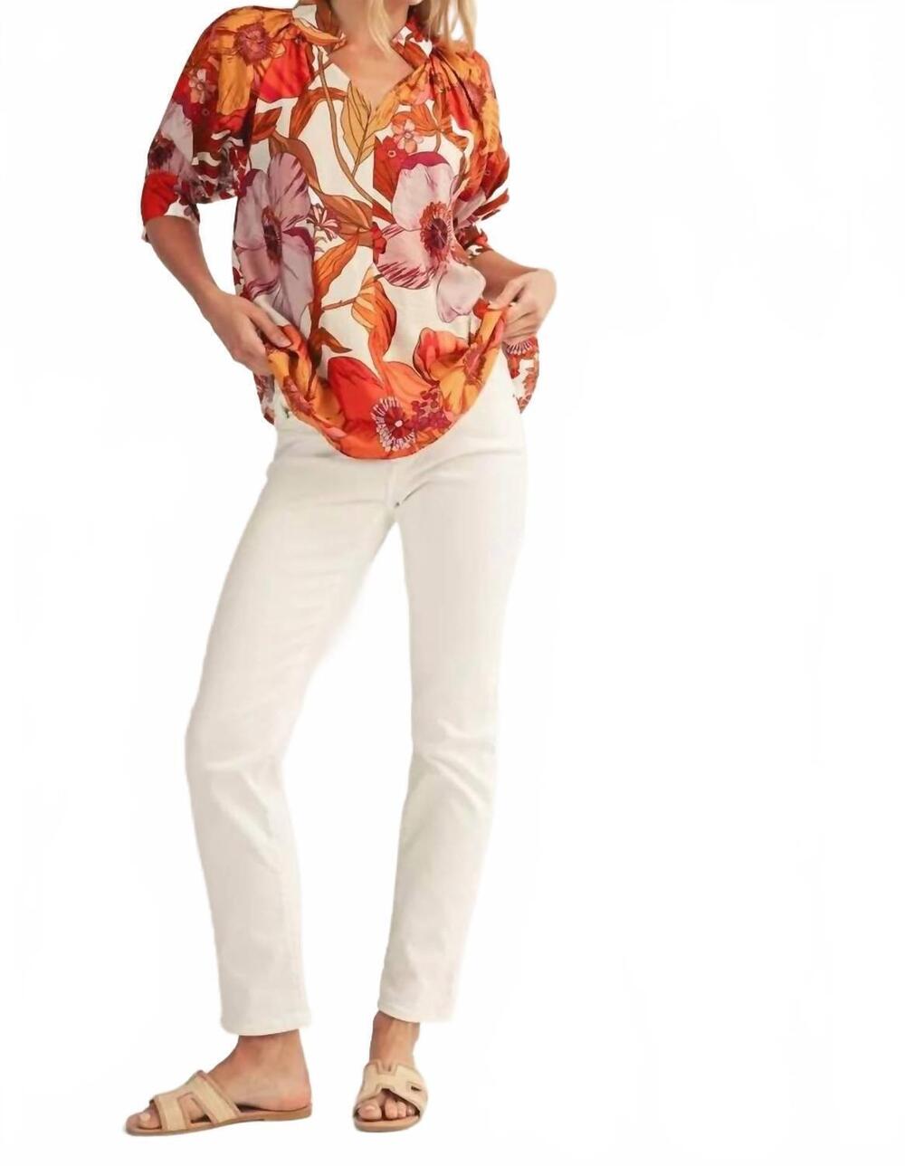 NEW JODIFL women's rooted top in orange